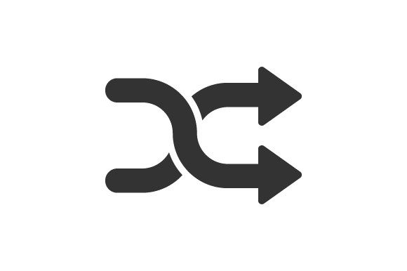 Arrows Shuffle Icon: Graphics and Icons for Modern Design