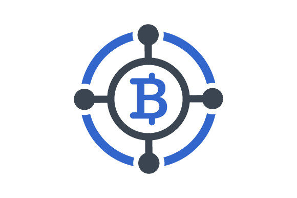 Bitcoin Block Chain Icon: Graphics and Icons for Digital Publishing