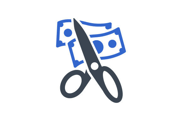 Cost Minimize Icon: Graphics and Icons for Digital Sellers