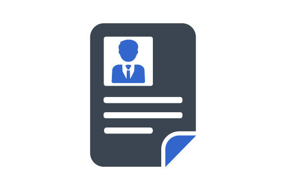 CV, Resume Icon: Graphics and Icons for Local Business