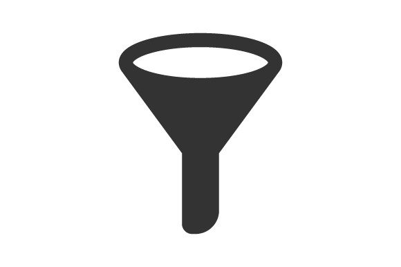 Filter, Funnel Icon for Graphics and Icons