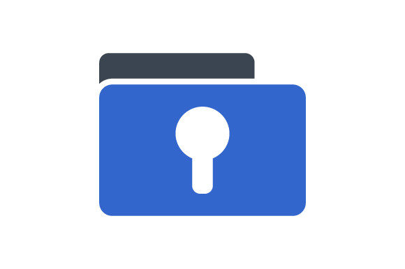 Folder Lock Icon: Graphics and Icons for Branding