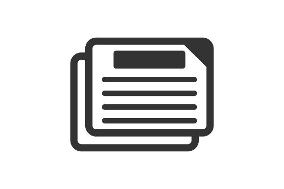 Journals Newspapers Icon: Graphics and Icons for Real Projects