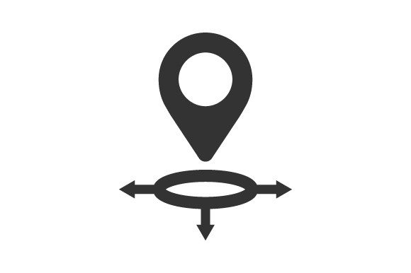 Location Direction Icon: Graphics and Icons for Real Publishing