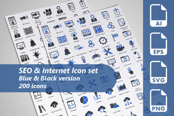 SEO Internet Icon Set: Graphics and Icons