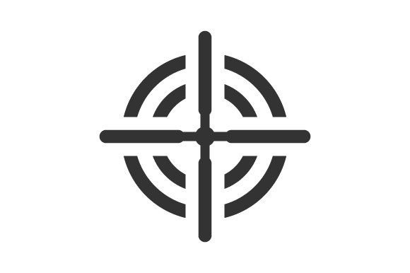 Shooting Target Icon: Graphics and Icons for Creative Design