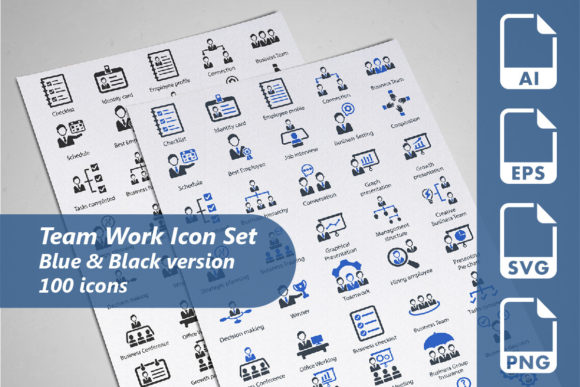 Team Work Icon Set: Graphics for Real Business