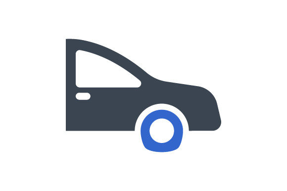 Tire Burst Icon: Graphics and Icons for Branding