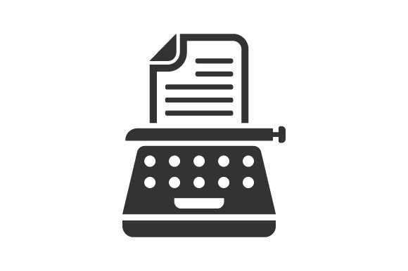 Typewriter Icon: Graphics and Icons for Creative Design