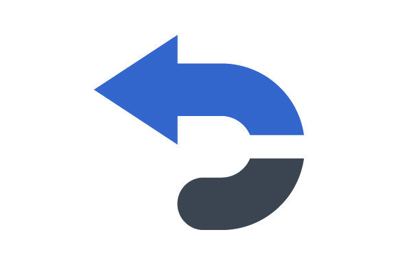 U Turn Left Icon Graphics and Icons