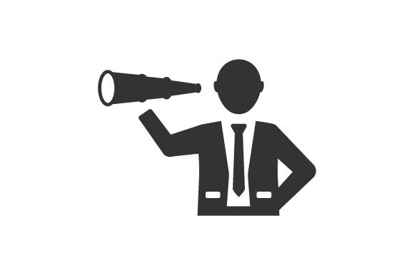 Vision, Spyglass Icon: Graphics and Icons for Branding